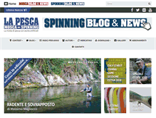 Tablet Screenshot of lapescamoscaespinning.it